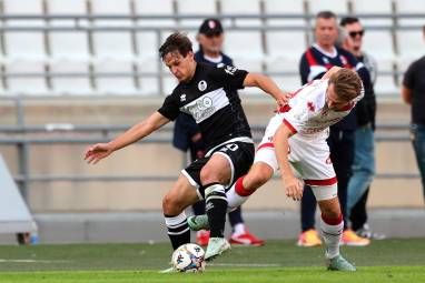 Matteo Francesconi contro Matthias Verreth (foto Rega)