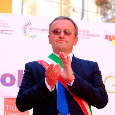 Il sindaco di Brisighella Massimiliano Pederzoli