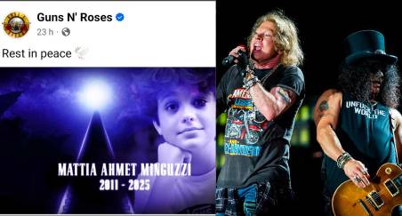 Misano, l’omaggio dei Guns N’ Roses a Mattia Ahmet Minguzzi prima del concerto di Istanbul