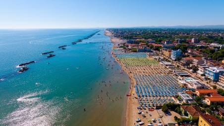 Il tratto di spiaggia di San Mauro Mare