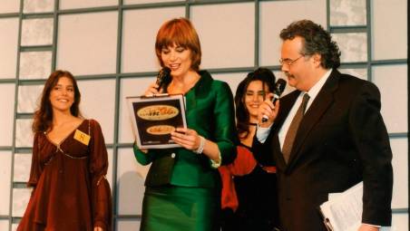 Simona Ventura e Gianfranco Gori al Festival di San Marino 1996