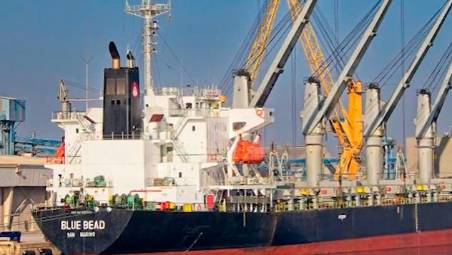 La nave colpita (Immagine tratta da Rtv San Marino)