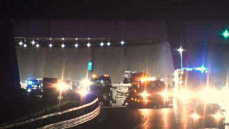 Rimini. Paura in A14, auto si ribalta a Covignano FOTOGALLERY MIGLIORINI