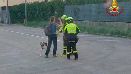 In uscita col cane alla diga di Ridracoli, finiscono col perdersi: soccorsi in elicottero