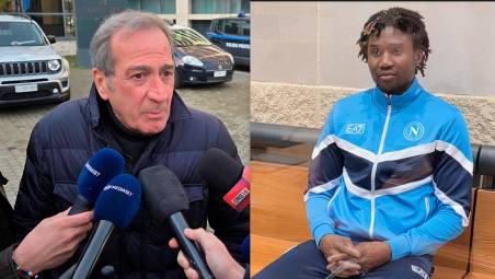 Ezio Denti e Louis Dassilva oggi in aula (Migliorini)