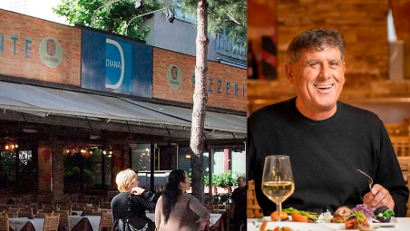 Lo storico ristorante Diana in viale Ceccarini e Claudio Santini