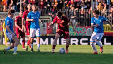 Tommaso Di Marco in azione nella gara con il Pineto (Fiorentini)