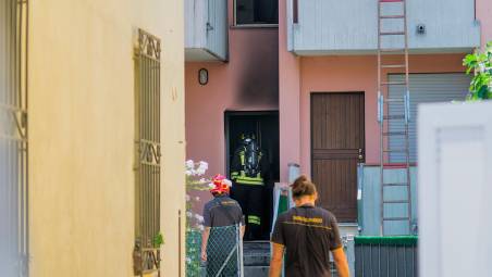 L’intervento dei vigili del fuoco (foto Fiorentini)