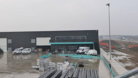 Il cantiere in corso per la costruzione del kartodromoFOTO MMPH