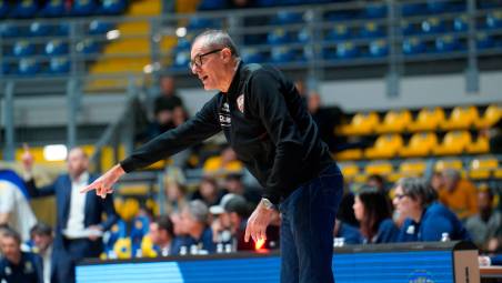 Il tecnico biancorosso Sandro Dell’Agnello (Giulia Serafini)