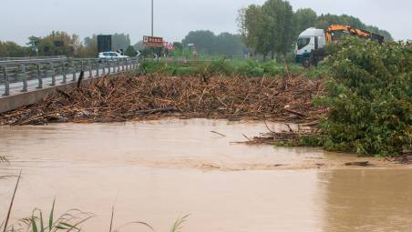 Il livello idrometrico del fiume Santerno rilevato nei pressi di San Bernardino