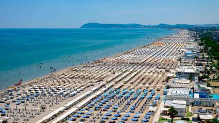 La spiaggia di Rimini