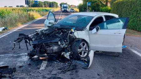 L’incidente di Ravenna (Foto Fiorentini)