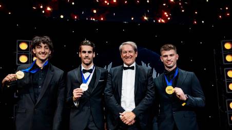 Il presidnte Fim, Giovanni Copioli, con Stefano Manzi e Alessandro Zaccone