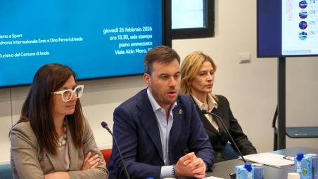 La conferenza di presentazione degli eventi dell’autodromo nel 2026 (foto Mauro Monti Mmph)