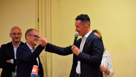 L’assessore Agostini con il sindaco Gozzoli