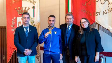 Karate, il campione europeo Manuel Cunti ricevuto in Comune a Rimini
