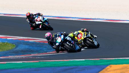 Due padroni di casa a Misano, Alessandro Delbianco leader del tricolore e Michael Ruben Rinaldi (foto Fini)