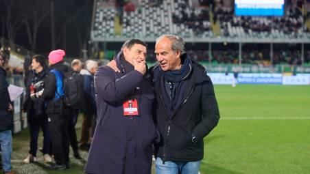 Il consigliere Massimo Agostini con il diesse Filippo Fusco (Zanotti)