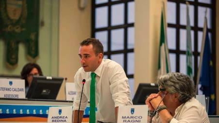 Andrea Bedina in consiglio comunale nella precedente legislatura
