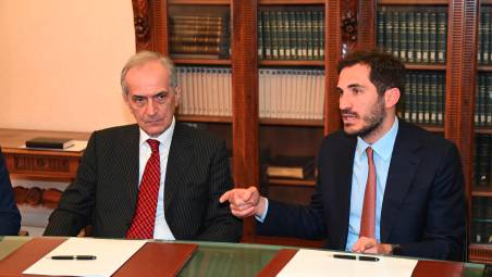 I sindaci Gian Luca Zattini e Enzo Lattuca (foto Fabio Blaco)