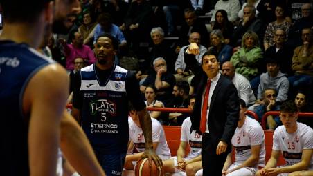 Antimo Martino ha vinto la gara dell’ex contro la Fortitudo (Blaco)