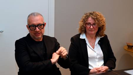 L’avvocato Max Starni con Milena Severi