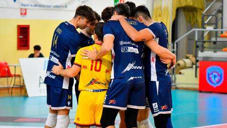 Lega Volley Serie A2 match between Sieco Service Impavida Ortona Volley and Consar Ravenna at Palasport Comunale on November 12, 2023 in Ortona, Italy. (Photo by Andrea Iommarini)
