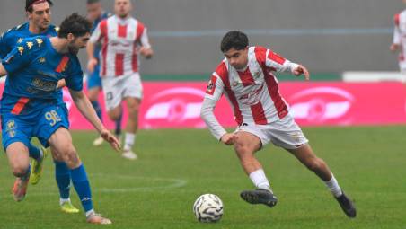 L’attaccante biancorosso Valentino Coveri (foto FABIO BLACO)