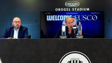 Filippo Fusco (a destra) con il dg Corrado Di Taranto