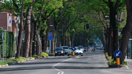 Viale Roma a Forlì (foto Fabio Blaco)