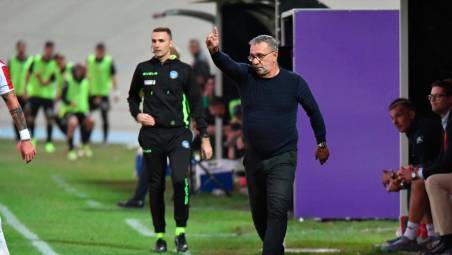 L’allenatore biancorosso Alessandro Miramari (foto FABIO BLACO)