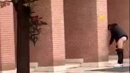 Il video è stato realizzato questa mattina in piazza Sciascia