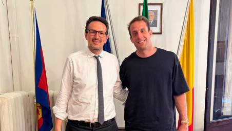 Il sindaco Barattoni con il presidente Cipriani