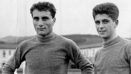 Paolo Ferrario e Gianni Rivera ai tempi del Milan