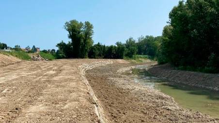 Misano, torrente Conca: terminati i lavori di difesa delle sponde