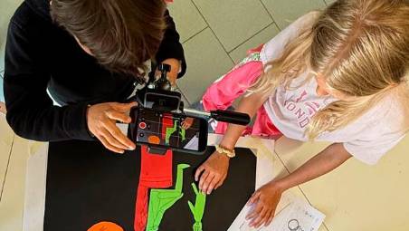 Attività legate al progetto a scuola a Saiano