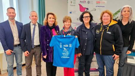 La sindaca Daniela Angelini alla presentazione oggi dell’iniziativa