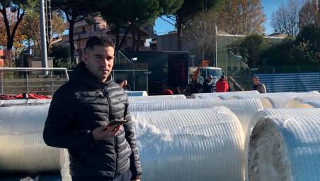 L’assessore Imola allo stadio Nicoletti