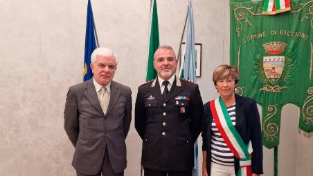 Riccione, la sindaca Angelini riceve il nuovo comandante provinciale dei Carabinieri Credidio