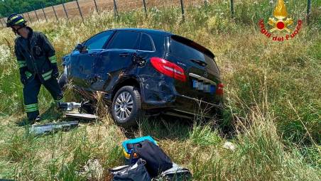 Bertinoro, incidente in autostrada: 4 feriti all’ospedale