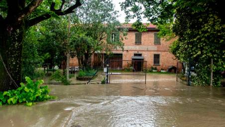 Alluvione nelle campagne imolesi nel 223 (foto Mmph)