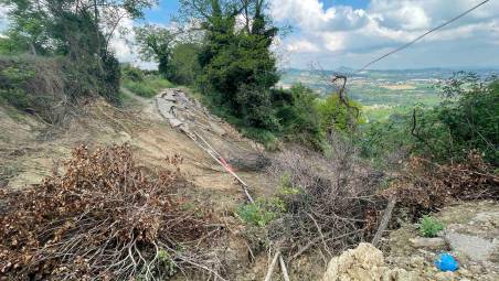 Via Montereale devastata dall’alluvione nel maggio 2023