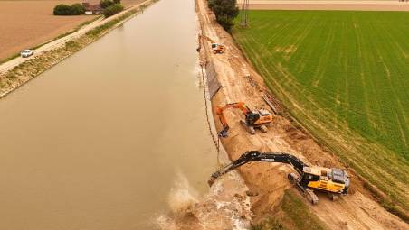 Ravenna, messa in sicurezza del canale Destra Reno: ormai completati gli interventi a Conselice, Sant’Alberto e Mandriole