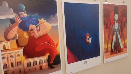 Alcune delle tavole in mostra