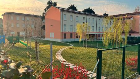 L’area esterna dell’asilo in cui si è verificato l’episodio