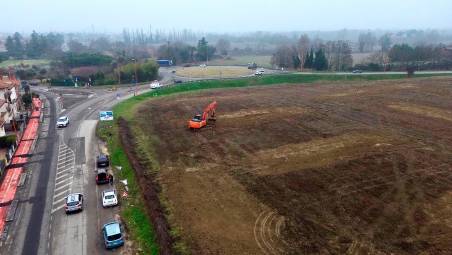 Interventi preliminari sull’area a Martorano dove sorgerà il nuovo insediamento urbanistico