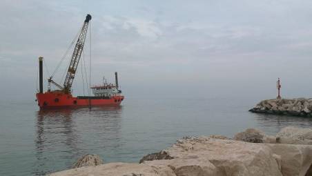 Bellaria, dragaggio del porto canale: quasi 9mila metri cubi di fanghi asportati