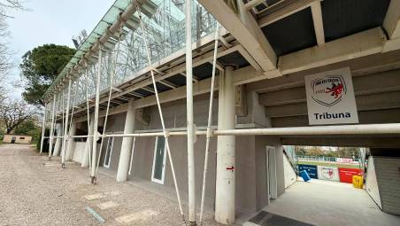 Imola, stadio Galli: terminati i lavori di riqualificazione della sottotribuna