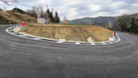 Predappio, strada di Monte Maggiore, terminato il primo intervento post-alluvione